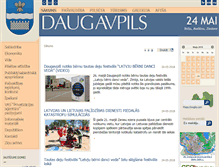 Tablet Screenshot of daugavpils.lv